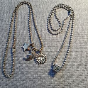 Short Necklaces Peace Sun Moon Star